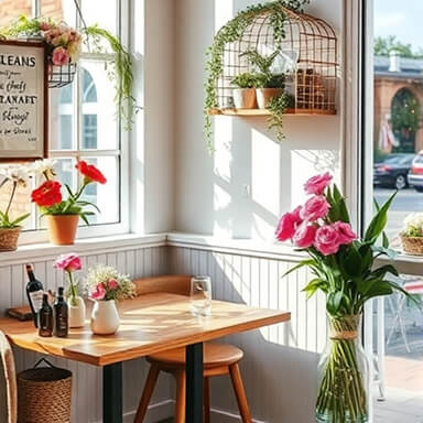 Instagram投稿：美しい花とカフェの写真5